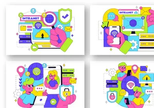 10 Intranet Technology Illustration
