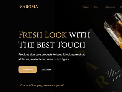 Saroma Website UI