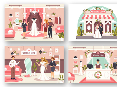 9 Wedding Shop Illustration