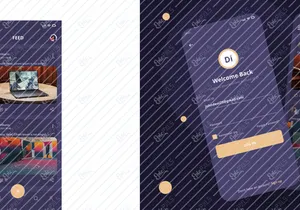 Social Mobile Dark Theme App
