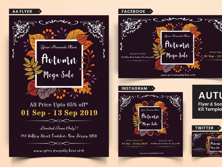 Autumn Festival Flyer & Social Media Pack-19