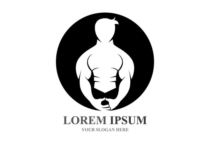 Vector object and Icons for Sport Label  Gym Badge  Fitness Logo Design