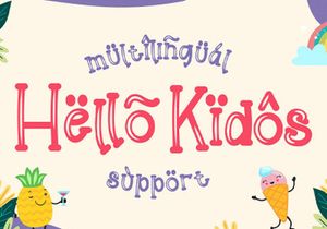 Helloo Kidos - Playful Display Font