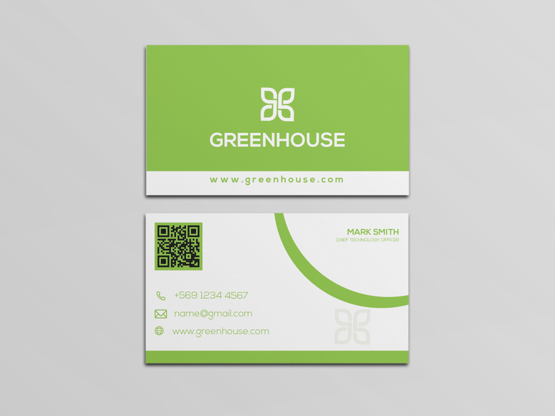 Green Corporate Modern Business Card Design