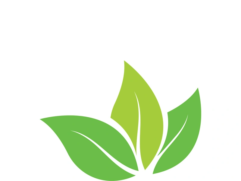 Logos of green tree leaf ecology nature element vector