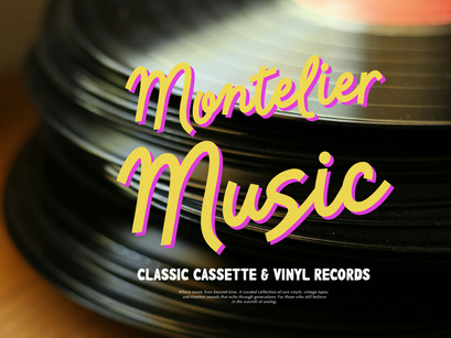 Tontecera | Retro Script Font