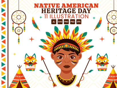 11 Native American Heritage Day Illustration