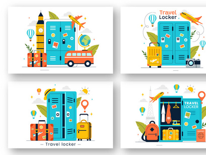 9 Travel Locker System Illustration