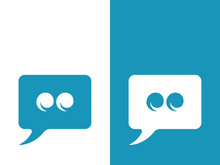 Speech bubble icon logo template vector illustration