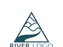 River Logo vector icon illustration design template