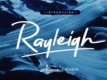 Rayleigh - Handwritten font preview picture