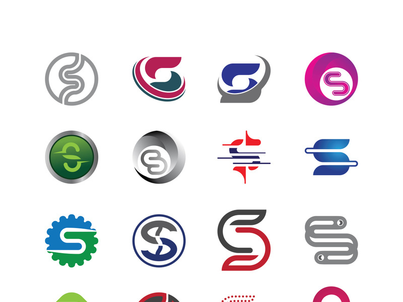 Business corporate S letter logo design vector