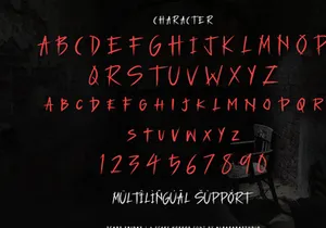 Scary Friday - Horror Display Font