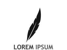 Feather logo design.