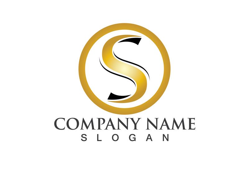 Business corporate letter S logo design vector.