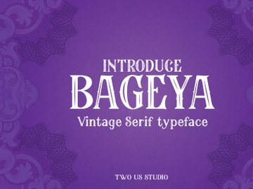 Bageya - Vintage Serif Typeface preview picture