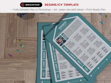 Resume/CV Template 04 preview picture