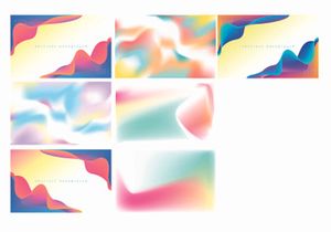 Fluid gradient abstract color gradient background vector