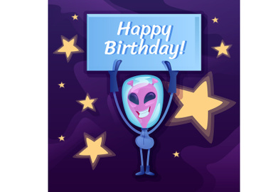 Happy Birthday social media post mockup preview picture