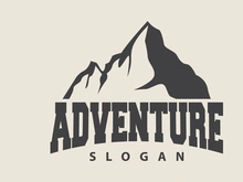 Mountain Logo, Nature Landscape Vector
