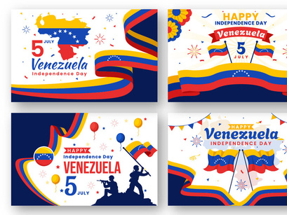 13 Venezuela Independence Day Illustration