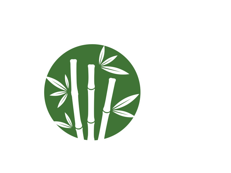 Bamboo vector icon illustration