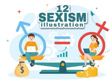 12 Sexism Men and Women Illustration preview picture