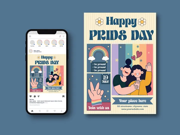 Happy Pride Day Flyer