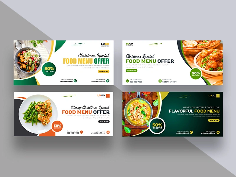 Food Menu Facebook Cover Banner Ver-1