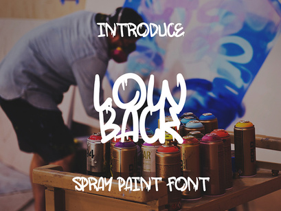 LowBack - Spray Paint Font