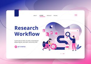 Landing Page Creative Process sets Illustration