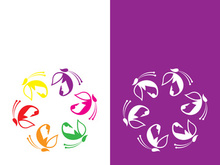 Butterfly logo icon vector design illustration