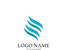 Wave beach vector illustration design logo