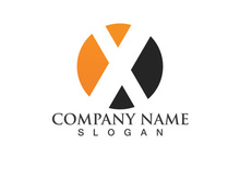 X Logo Template vector icon
