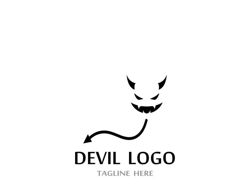 Devil logo vector - Stock Image - Everypixel