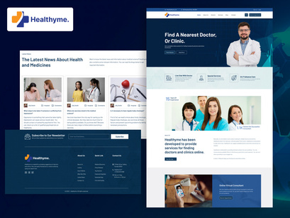 Healthyme — Medical & Health Website Ui Kit | Figma