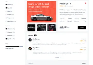 Car Website UI