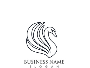 Swan logo and symbol vector preview picture