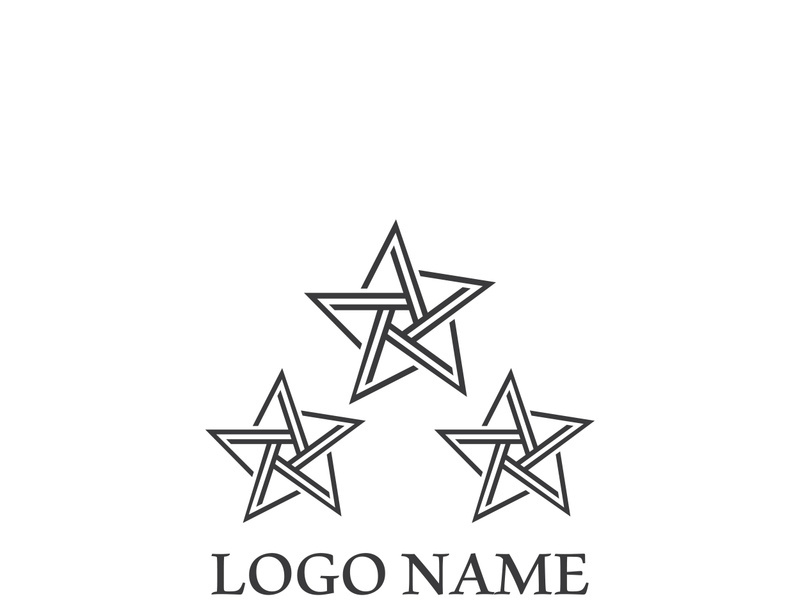 Star icon template vector illustration design