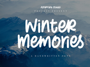 Winter Memories - Handwritten Font preview picture