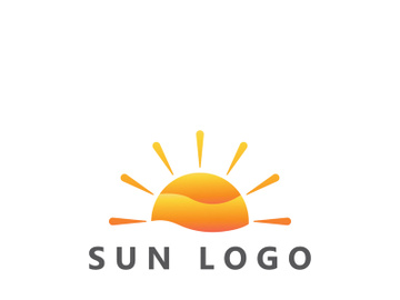 Sun logo design with a modern concept. preview picture