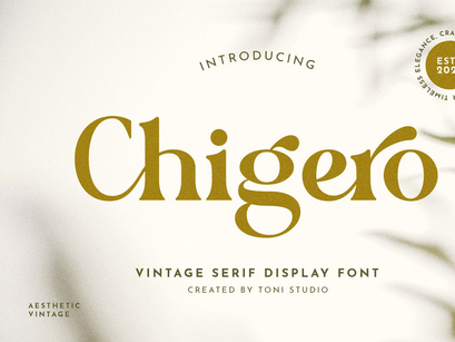 Chigero - modern vintage
