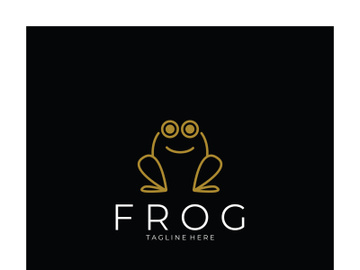 frog logo simple vector design template preview picture