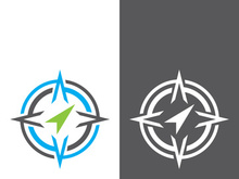 Compass logo template vector icon illustration design