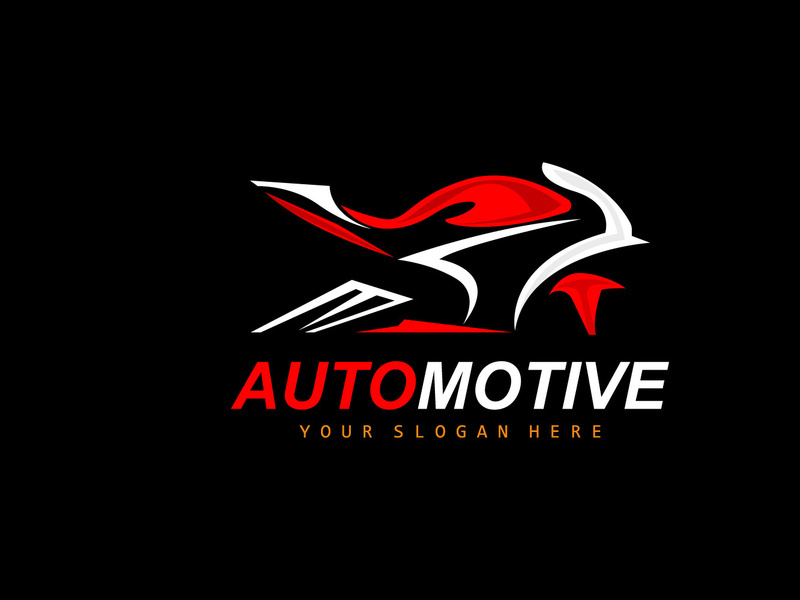 Motorcycle Logo, MotoSport Vehicle Vector, Design For, Automotive