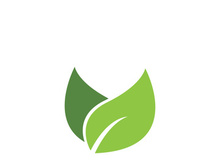 Logos of green Tree leaf ecology