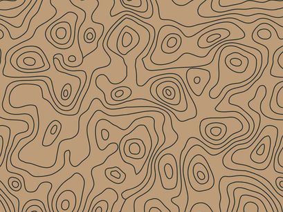 Seamless repeating topographic contour map background