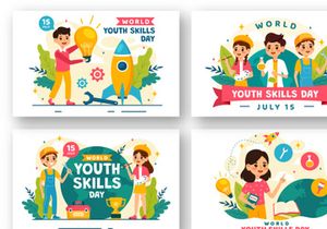 9 World Youth Skills Day Illustration