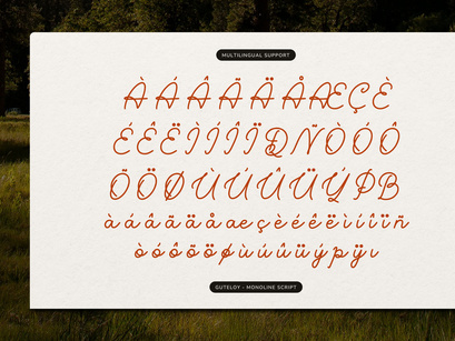Guteloy | Monoline Script