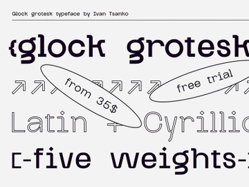 Glock Grotesk — Free Trial preview picture